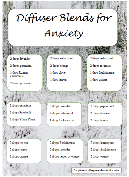 Diffuser Blends for Anxiety - haphazardhomemaker.com